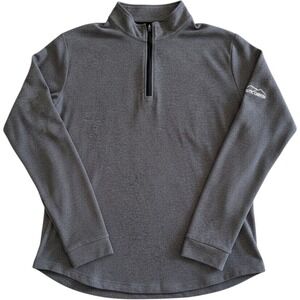 Swannies Golf Mens XL Quarter Zip Pullover Gray Rustic Canyon Performance Shirt